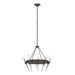 Echo 10-Light Circular Chandelier in Dark Smoke - 101525-SKT-07-YC0369 by Hubbardton Forge