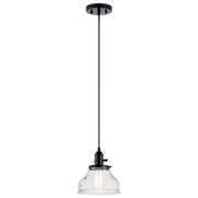 Avery 8" Bell Mini Pendant in Black