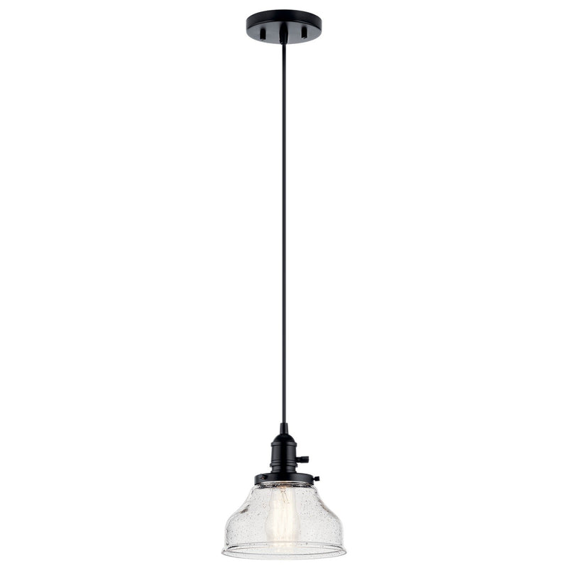 Avery 8" Bell Mini Pendant in Black