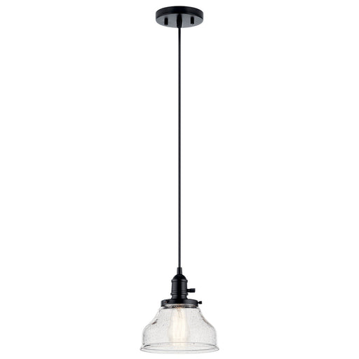 Avery 8" Bell Mini Pendant in Black