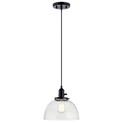 43853BK- Avery 1-Light Mini Pendant in Black by Kichler Lighting