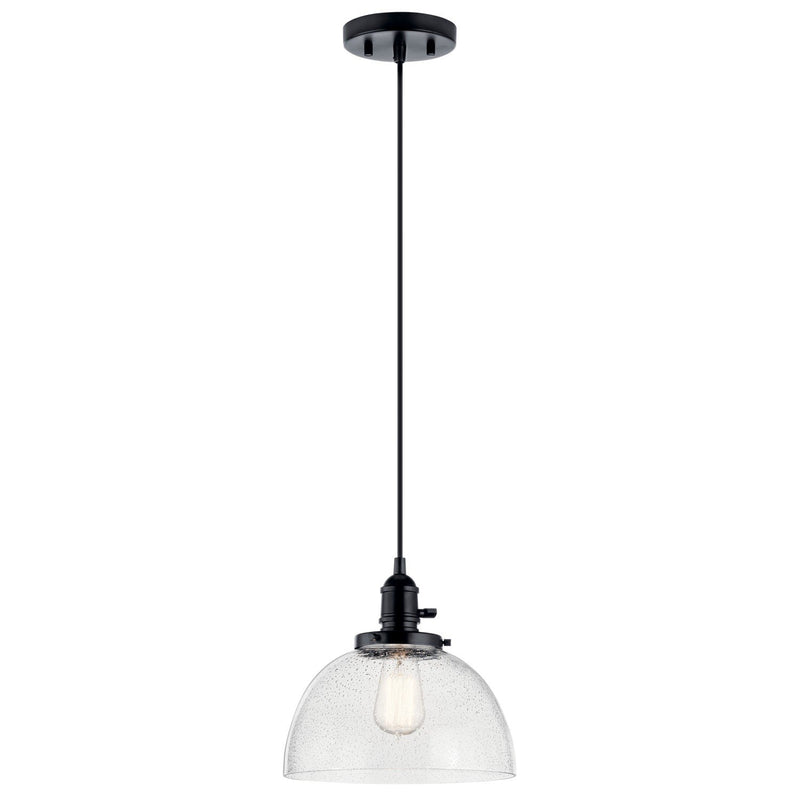 Avery 10.25" Bell Mini Pendant in Black