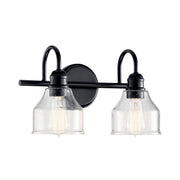 Avery 2-Light Bath Vanity Light in Black