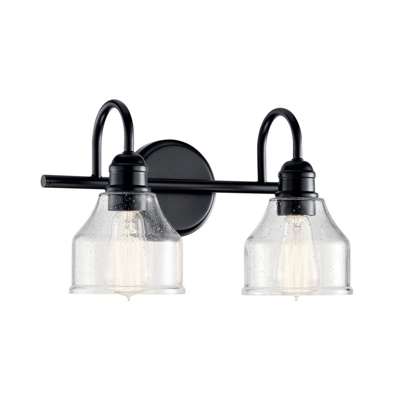 Avery 2-Light Bath Vanity Light in Black