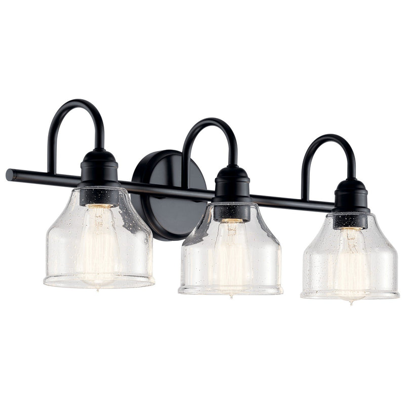 Avery 3-Light Bath Vanity Light in Black