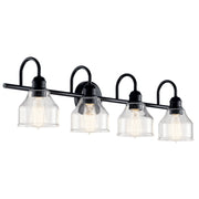 Avery 4-Light Bath Vanity Light in Black