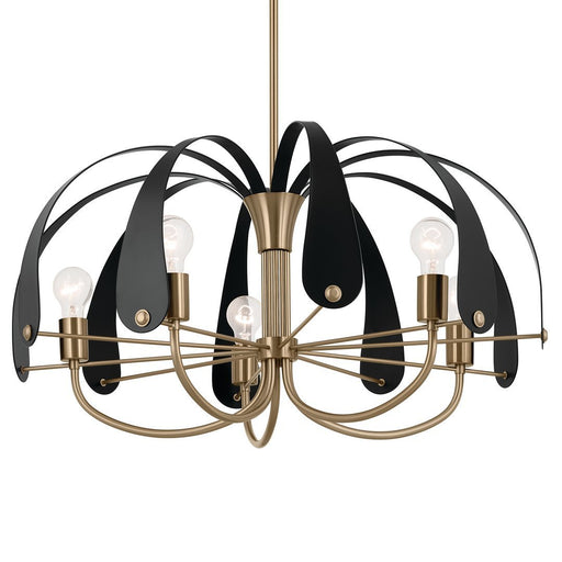 Petal 5-Light Chandelier in Champagne Bronze