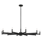Erzo 10-Light Chandelier in Black