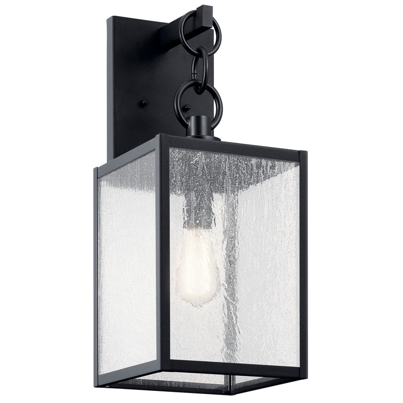 Lahden 1-Light Outdoor Wall Mount in Black Textured - Lamps Expo