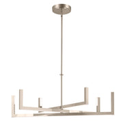 Priam 6-Light 38" Chandelier in Polished Nickel