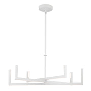 Priam 6-Light 38" Chandelier in White