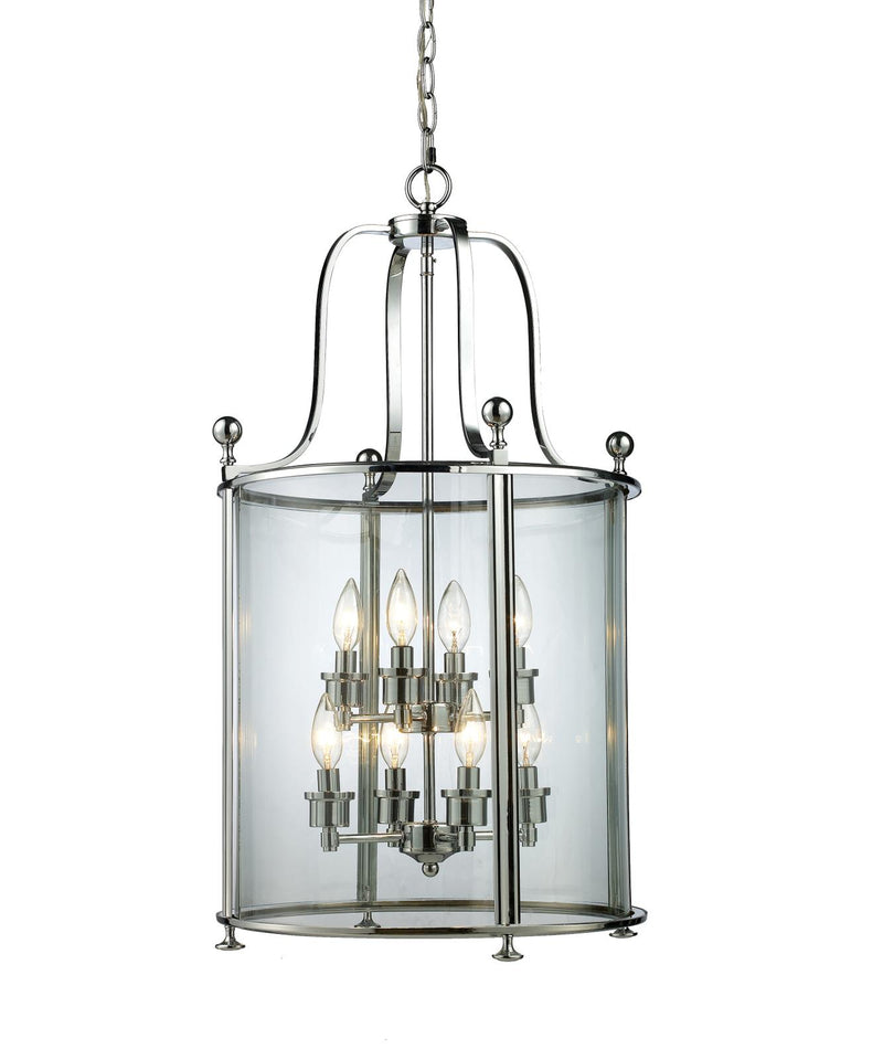 Wyndham 8 Light 18" Chandelier in Chrome
