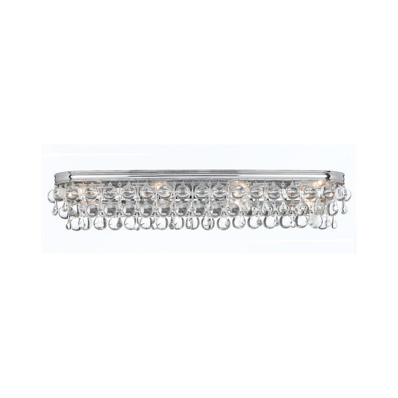 Calypso 8 Light 33" Bathroom Vanity in Polished Chrome