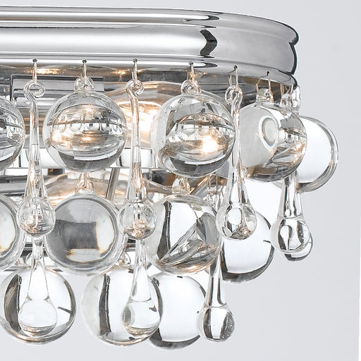 Calypso 8 Light 33" Bathroom Vanity in Polished Chrome