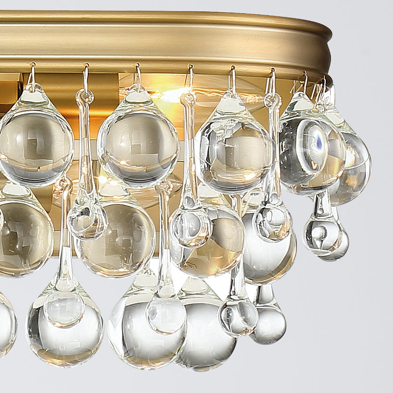 Calypso 8 Light 33" Bathroom Vanity in Vibrant Gold