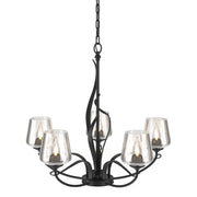 Flora 5 Arm Chandelier in Black - 103040-SKT-10-ZM0236 by Hubbardton Forge
