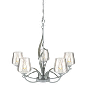 Flora 5 Arm Chandelier in Vintage Platinum - 103040-SKT-82-ZM0236 by Hubbardton Forge