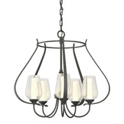 Flora 5 Arm Chandelier in Natural Iron - 103045-SKT-20-ZS0354 by Hubbardton Forge