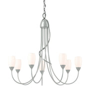 Flora 7 Arm Chandelier in Vintage Platinum - 103049-SKT-82-GG0444 by Hubbardton Forge