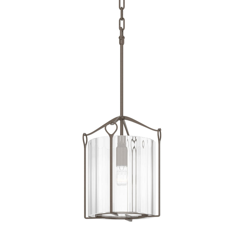 Bow Tall Mini Pendant in Bronze - 104060-SKT-05-ZM0137 by Hubbardton Forge