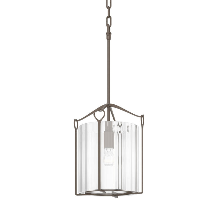 Bow Tall Mini Pendant in Bronze - 104060-SKT-05-ZM0137 by Hubbardton Forge