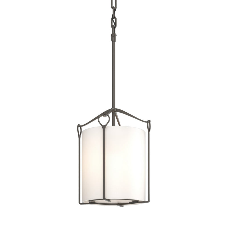 Bow Tall Mini Pendant in Dark Smoke - 104060-SKT-07-GG0137 by Hubbardton Forge