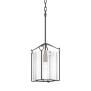 Bow Tall Mini Pendant in Natural Iron - 104060-SKT-20-ZM0137 by Hubbardton Forge
