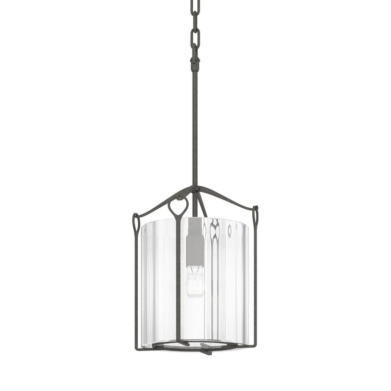 Bow Tall Mini Pendant in Natural Iron - 104060-SKT-20-ZM0137 by Hubbardton Forge