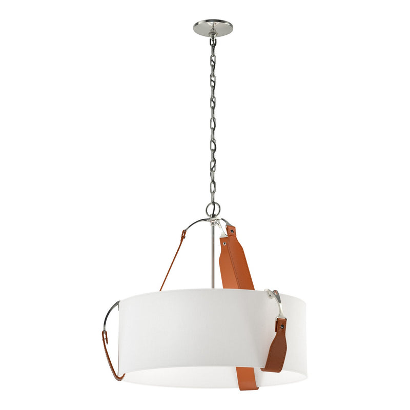 Saratoga Small Pendant in Polished Nickel - 104070-SKT-24-LC-SF2208 by Hubbardton Forge