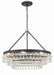 237-MK- Calypso 6-Light Chandelier in Matte Black by Crystorama
