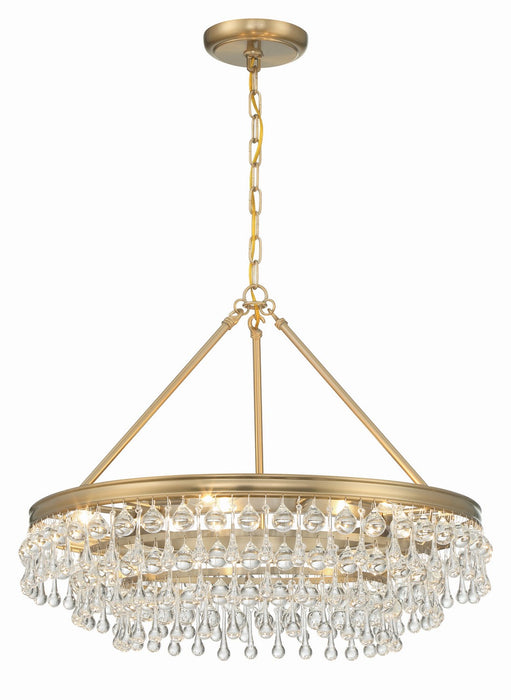 Calypso 6-Light Chandelier in Vibrant Gold - Lamps Expo