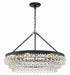 Calypso 6-Light Chandelier in Matte Black - Lamps Expo