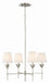 Broche 4-Light Chandelier in Antique Silver - Lamps Expo