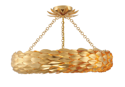 536-GA_CEILING- Broche 6-Light Ceiling Mount in Antique Gold by Crystorama