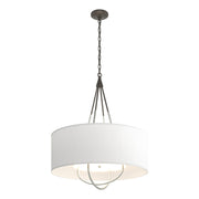 Loop Pendant in Dark Smoke with Vintage Platinum Accent - 104230-SKT-07-82-SF2811 by Hubbardton Forge