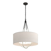 Loop Pendant in Black with Sterling Accent - 104230-SKT-10-85-SE2811 by Hubbardton Forge