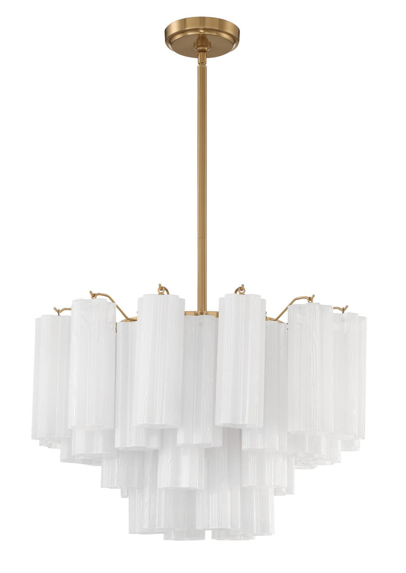 Addis 9-Light Chandelier in Aged Brass - Lamps Expo