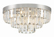 Hayes 8-Light Ceiling Mount in Polished Nickel - Lamps Expo