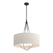 Loop Pendant in Black with Modern Brass Accent - 104230-SKT-10-86-SE2811 by Hubbardton Forge