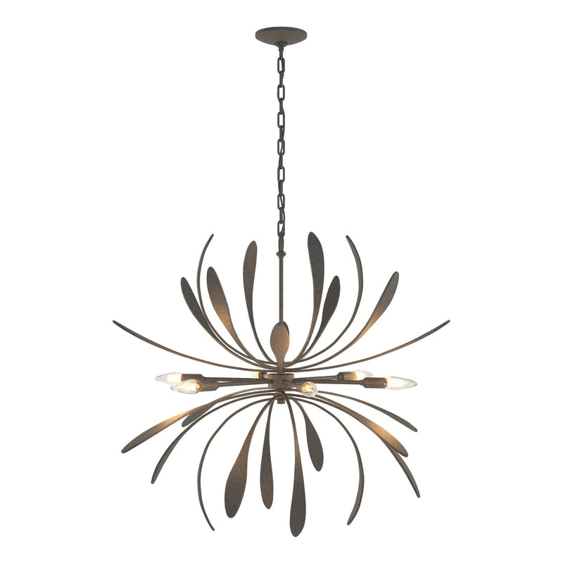 Dahlia Chandelier in Natural Iron - 104350-SKT-20 by Hubbardton Forge