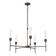Vela 5 Arm Chandelier in Bronze - 105045-SKT-05-ZM0611 by Hubbardton Forge