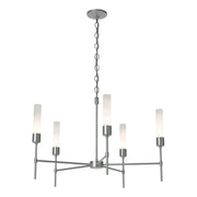 Vela 5 Arm Chandelier in Vintage Platinum - 105045-SKT-82-FD0611 by Hubbardton Forge