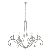 Bella 6 Arm Chandelier in Vintage Platinum - 105055-SKT-82 by Hubbardton Forge