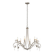 Stella 6 Arm Chandelier in Dark Smoke - 105057-SKT-07-CR by Hubbardton Forge