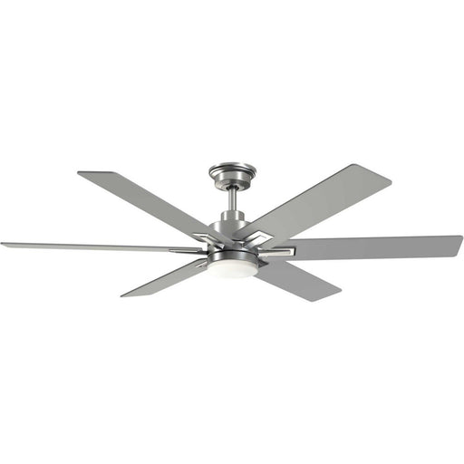 Dallam 60" Ceiling Fan with Light in Brushed Nickel