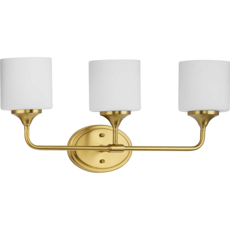 Lynzie 3-Light Bath Vanity Light in Brushed Gold