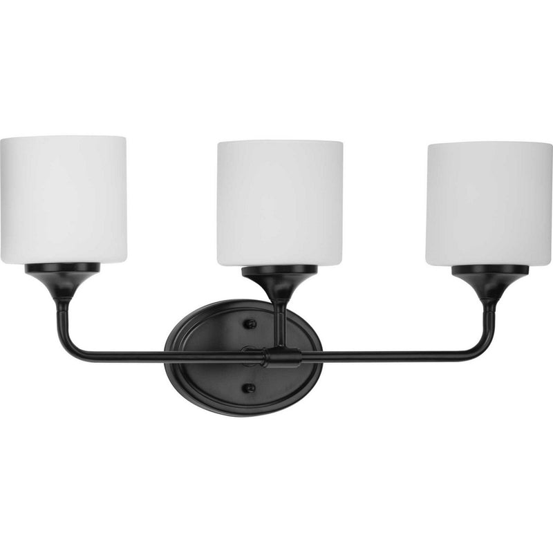 Lynzie 3-Light Bath Vanity Light in Matte Black