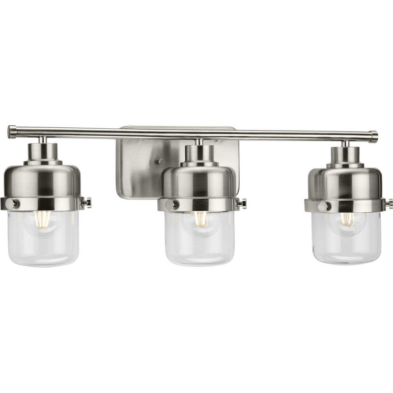 Beckner 3-Light Bath Vanity Light in Brushed Nickel