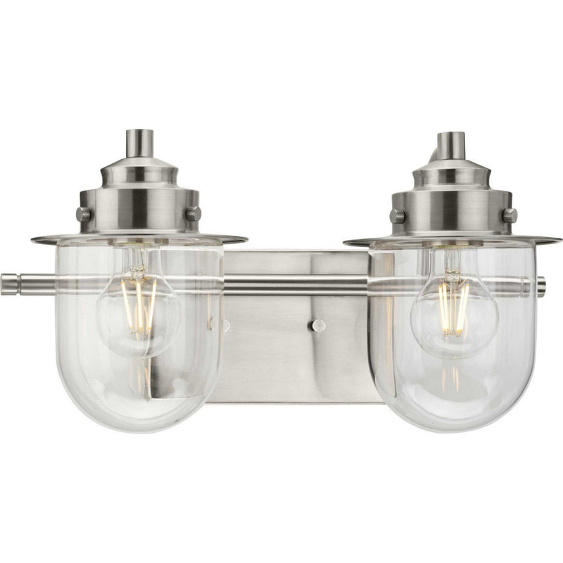 Northlake 2-Light Bath Vanity Light in Brushed Nickel