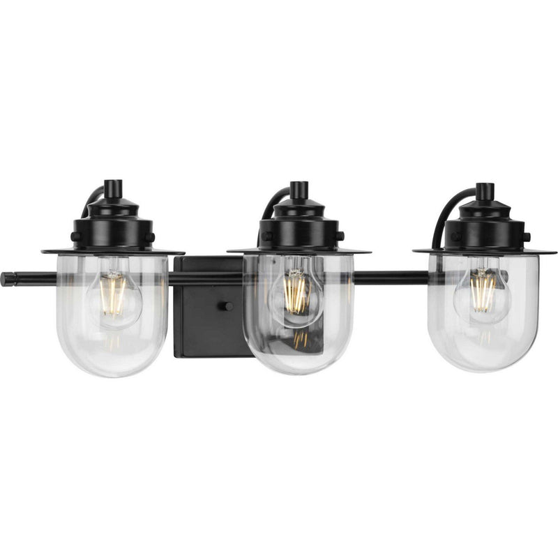 Northlake 3-Light Bath Vanity Light in Matte Black
